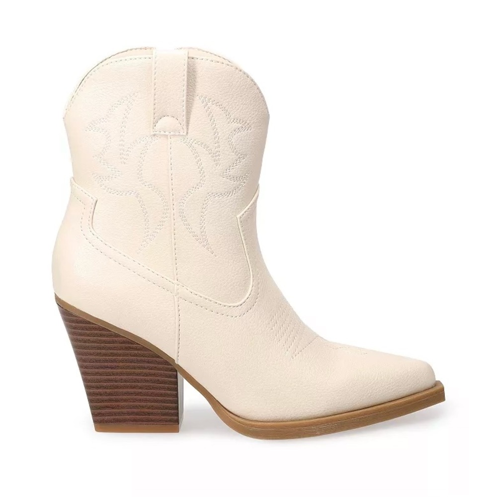 NIB SO Tapanga Short Western Boot White Size 9.5 - Picture 2 of 4